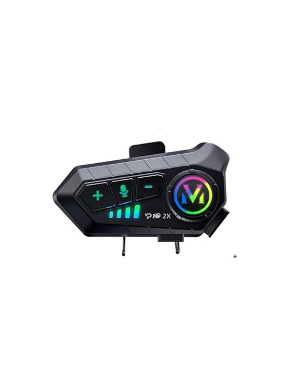 Bilişim Burada Y10 2x Motosiklet Kask Intercom Çift Eşleşme Rgb Işıklı Bluetooth Kulaklık Bt5-3